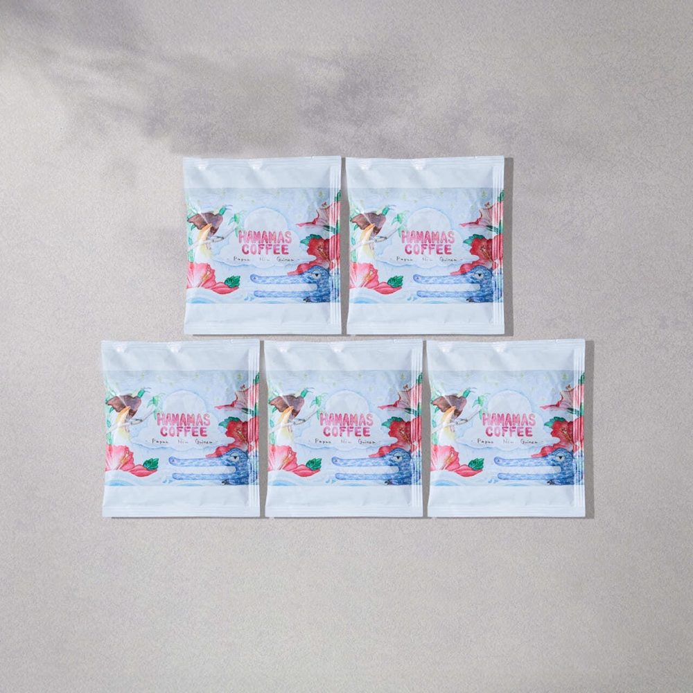 パプアニューギニア産 ドリップコーヒー HAMAMAS COFFEE 5袋セット